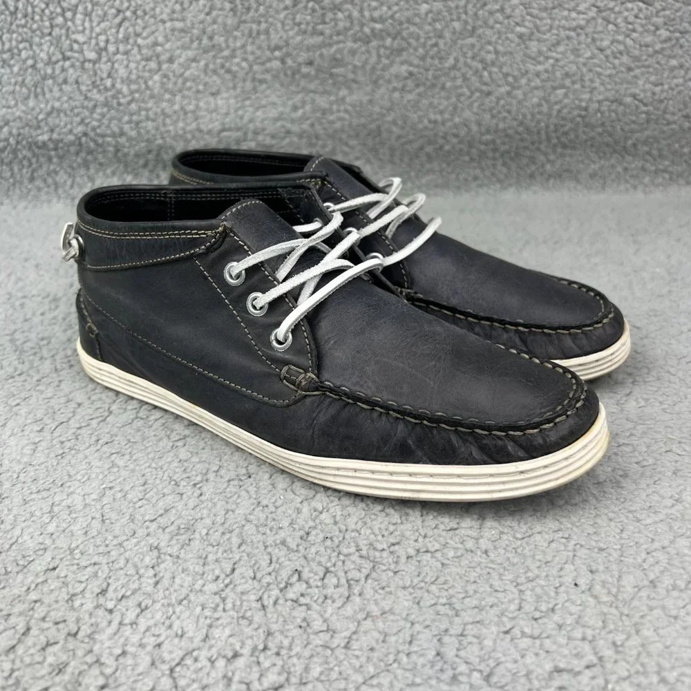 International Concepts Men 7 Boat Shoes Navy Blue INC Deck Mid Business Casual 2